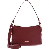 Coccinelle Leren schoudertas Rebekka Mini Bag Grained Leather Ribes (rood)paars