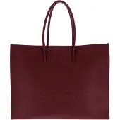 Coccinelle Leren schoudertas Maxi Log Handbag Grained Leather Ribes (rood)paars