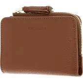 Coccinelle Leren portemonnee Tassel Wallet Cognac bruine