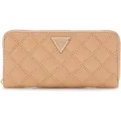 GUESS portemonnee Giully II SLG Zip Around Wallet Beige Lichtbruin