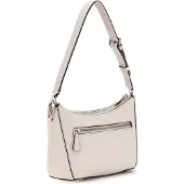 GUESS schoudertas Gregoria Top Zip Shoulder Bag Stone wit