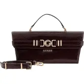 GUESS schoudertas handtas Cirene Top Handle Flap Bag Burgundy wijnrood