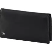 Mandarina Duck Leren Kaarthoes Downtown Bifold Wallet Black Zwart