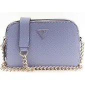 GUESS schoudertas Noelle II Crossbody Camera Bag Grey Blue blauwgrijs
