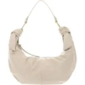 Coccinelle Leren handtas schoudertas Furoshiki Handbag puffy Smooth Leather Sandshell beige