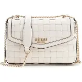 GUESS schoudertas Sandy Convertible Xbody Flap Bag Cream White crème