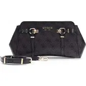 GUESS schoudertas Leona Logo Girlfriend Xbody Coal Logo donkergrijs