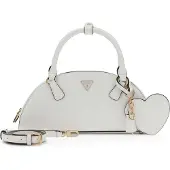 GUESS handtas schoudertas Isobel Dome Satchel White wit