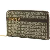 DKNY portemonnee Avril Zip Around Wallet Chino / Chocolate kaki