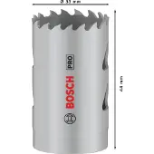 Bosch PRO multimateriaal gatenzaag 33 mm met schroefdraad - 26089...