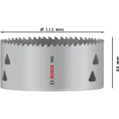 Bosch PRO Multi Material gatzaag | 111 mm | met schroefdraad - 2608901537