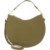 Coccinelle Leren schoudertas Sunup Handbag Double Grainy Leather Seagrass / Sandshell kaki