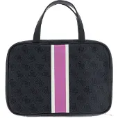 GUESS Cosmetische tas Travel Case Coal Logo Antraciet