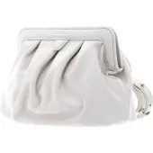 Coccinelle Leren Schoudertas Diletta Mini Bag Coconut Milk Crème