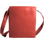 Harold's Leer schoudertas Campo Messengerbag Upend Red rood