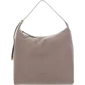 Coccinelle Leren Schoudertas Gleen Handbag Warm Taupe
