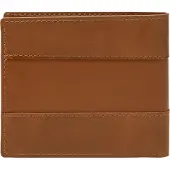 Fossil Leren Kaarthoes Everett Bifold Card Case Saddle Lichtbruin