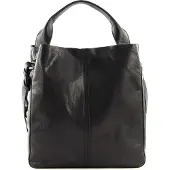 Saddler Leer handtas schoudertas Elsa Tote Bag Black zwart