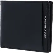 Mandarina Duck Leren Kaarthoes Times Credit Card Holder Black Zwart