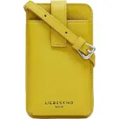 Liebeskind berlin Leren Telefoontasje Schoudertas Harris Mobile Pouch Hightech Donkergeel