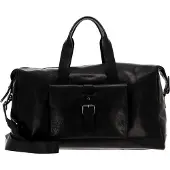 Saddler Reistas Schoudertas met laptopvak Charles Weekend Bag Black Zwart
