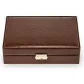 Sacher Sieradendoos New Classic Uhrenbox für 12 Uhren Mocca Donkerbruin