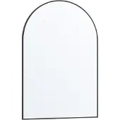 Feandrea Wandspiegel – gebogen spiegel – aluminium frame – Zwart