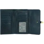 Chiemsee Leren Portemonnee Leather Wallet Blue Donkerblauw