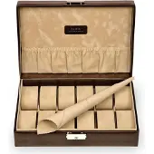 Sacher Sieradendoos New Classic Uhrenbox für 12 Uhren Mocca Donkerbruin