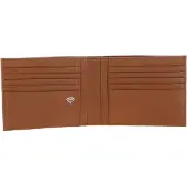 Mandarina Duck Leren Kaarthoes Mellow Urban Wallet Indian Tan Bruine