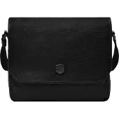 Fossil Schoudertas Laptoptas met laptopvak Hayes Courier Black Zwart