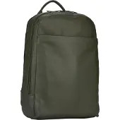 Jost Leren laptop rugzak rugzak met laptopvak Tromsoe Backpack Olive olijfgroen