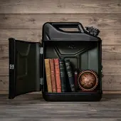 Designed by man Jerrycan Pakket Zwart 20L - Handige Opslagoplossing met Stijl - Uniek Meubelstuk voor Thuisgebruik - Duurzaam en Praktisch
