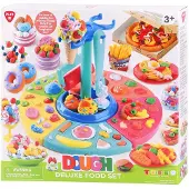 Playgo klei speelset luxe eetplezier - 5 potjes kleurrijke klei.