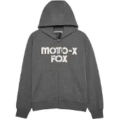 FOX Moto-X oversized hoodie met rits, grijs, maat L
