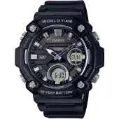 Casio Aeq-120w-1a 53.3mm 10atm Quartz Analogue/digital Horloge