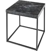 Invicta Moderne bijzettafel ARCHITECTURE 45cm grafiet metalen frame - 44758