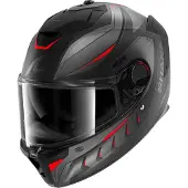 Shark Spartan GT Pro Carbon Mekarium, integraalhelm ,Mat Zwart/Donkergrijs/Rood ,XL