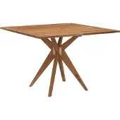 vidaXL Tuintafel vierkant 110x110x75 cm massief acaciahout
