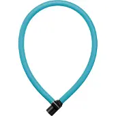 Axa Resolute 6-60 Kabelslot – 60 cm – 6 mm – Automatische Kliksluiting – Lichtblauw – Voor Kinderfietsen