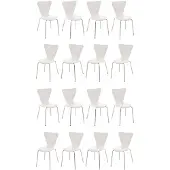 CLP Calisto - 16x Bezoekersstoel wit