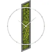 AMS W9605 wandklok met houten behuizing en mos