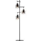 Brilliant Zwarte vloerlamp Simonis 3-lichts