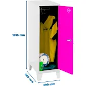 Simonlocker Montadas Dism.single Mini+pies Locker 1015x300x500 Mm