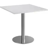 Hjh OFFICE PRO BISTRO F88Q C - Systeem conferentietafel Grijs 80 x 80 Chroom