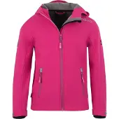 TROLLKIDS - Girl's Trollfjord Jacket - Softshelljack 116, roze