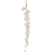 Clayre & Eef Hanger 5x4x30 cm Wit Kunststof