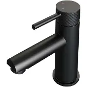 Brauer Black Carving Lage Opbouw Wastafelmengkraan Model A Mat Zwart