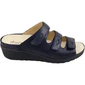 Durea 7369 wijdte G Slippers | Maat 8 Dames Blauw