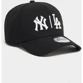 New Era MLB NY & LA 9FORTY A-Frame Cap - Zwart- Dames, Zwart